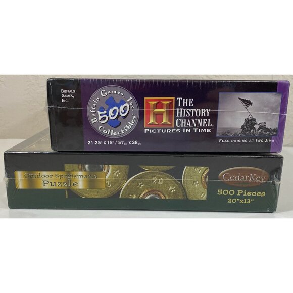 History Channel WWII Iwo Jima & Outdoor Sportsman's Puzzles - BRAND NEW / SEALED - Picture 3 of 3